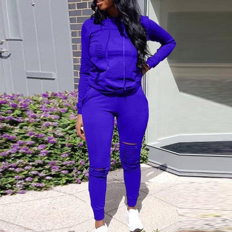 Sweatsuit Top & Pants Long Sleeve Vintage Modern Fashion