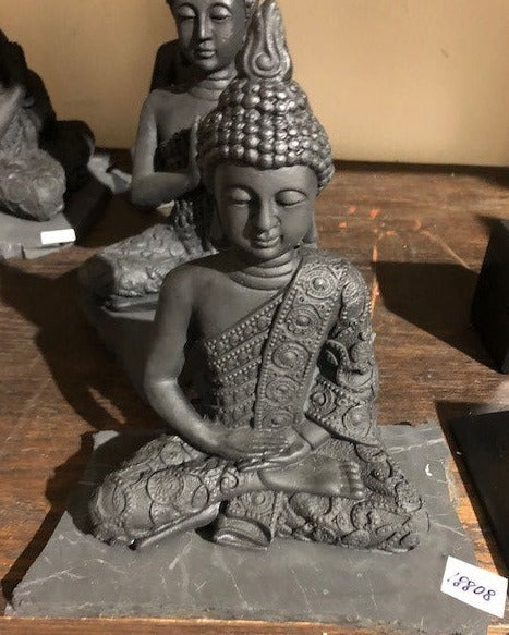 Dhyana Buddha Statue on Shungite Slab