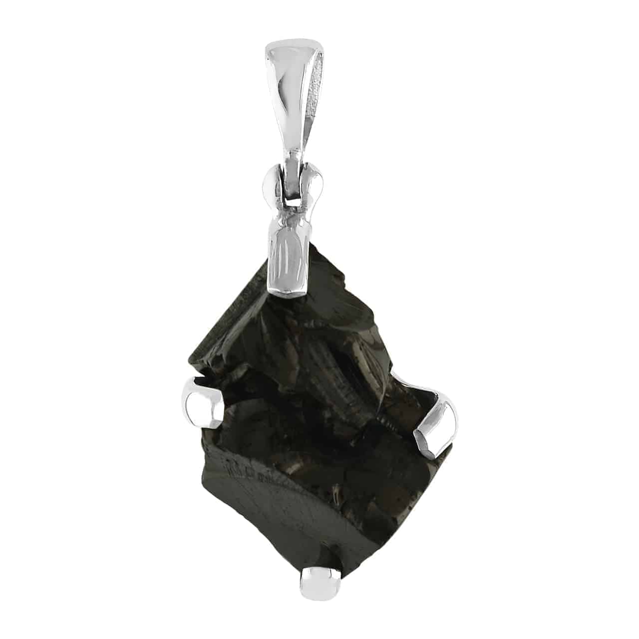 Shungite Pendant on Sterling Silver