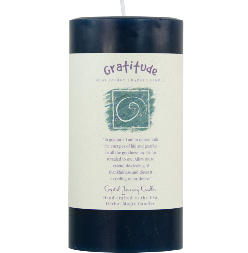 Reiki Candle 3x6 Gratitude