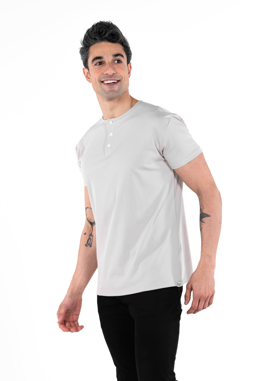 Classic Henley T-Shirt: Espresso