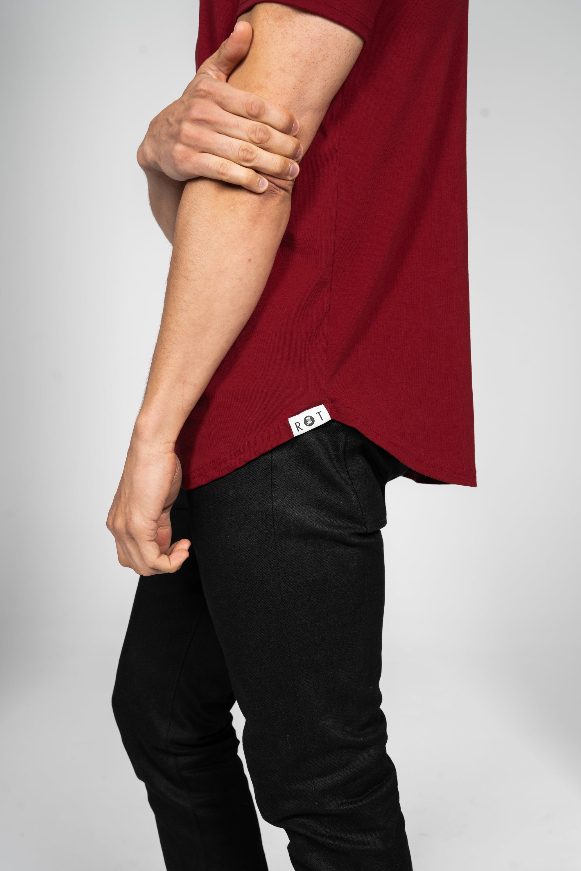 Curve Henley T-Shirt: Apricot