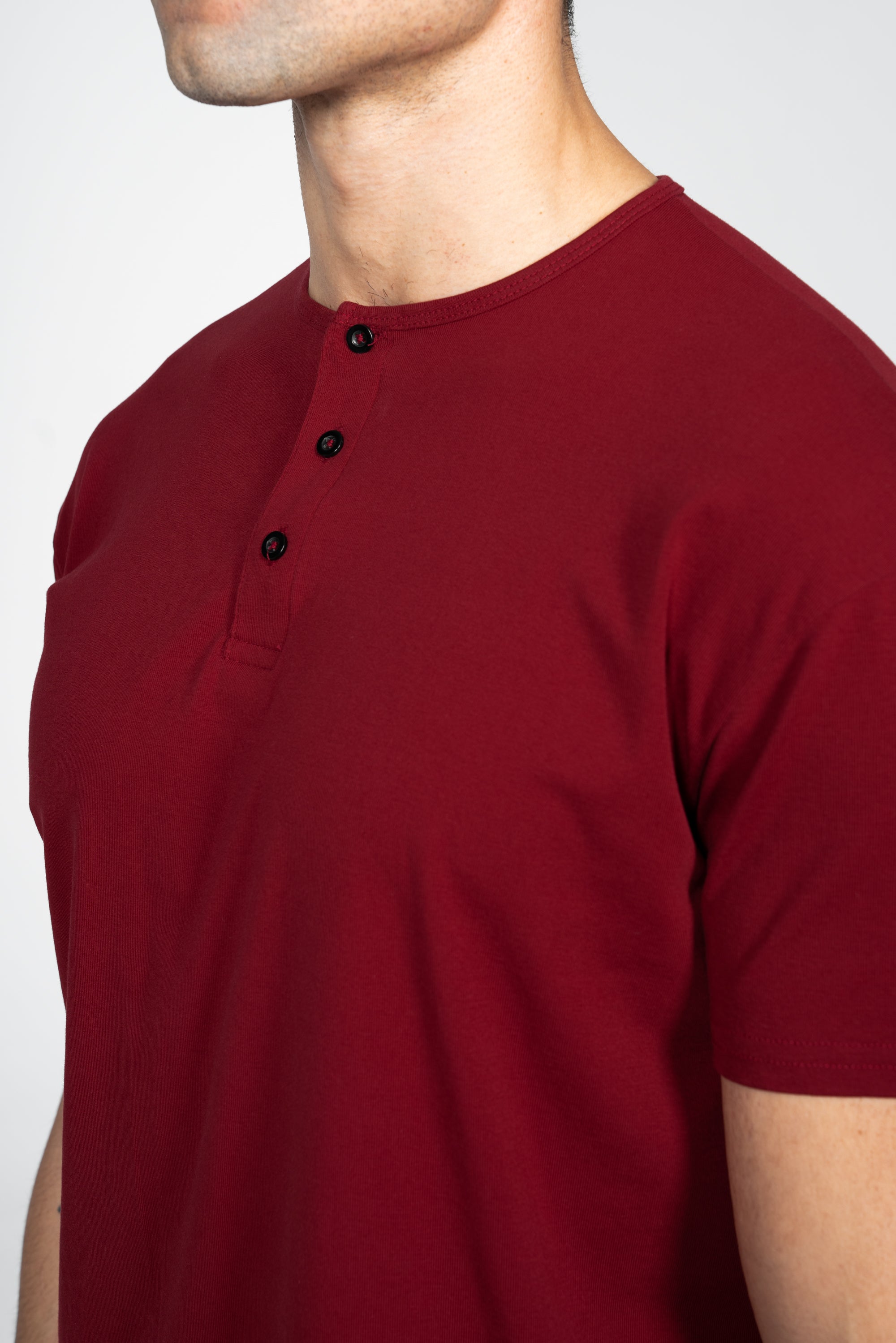 Curve Henley T-Shirt: Black