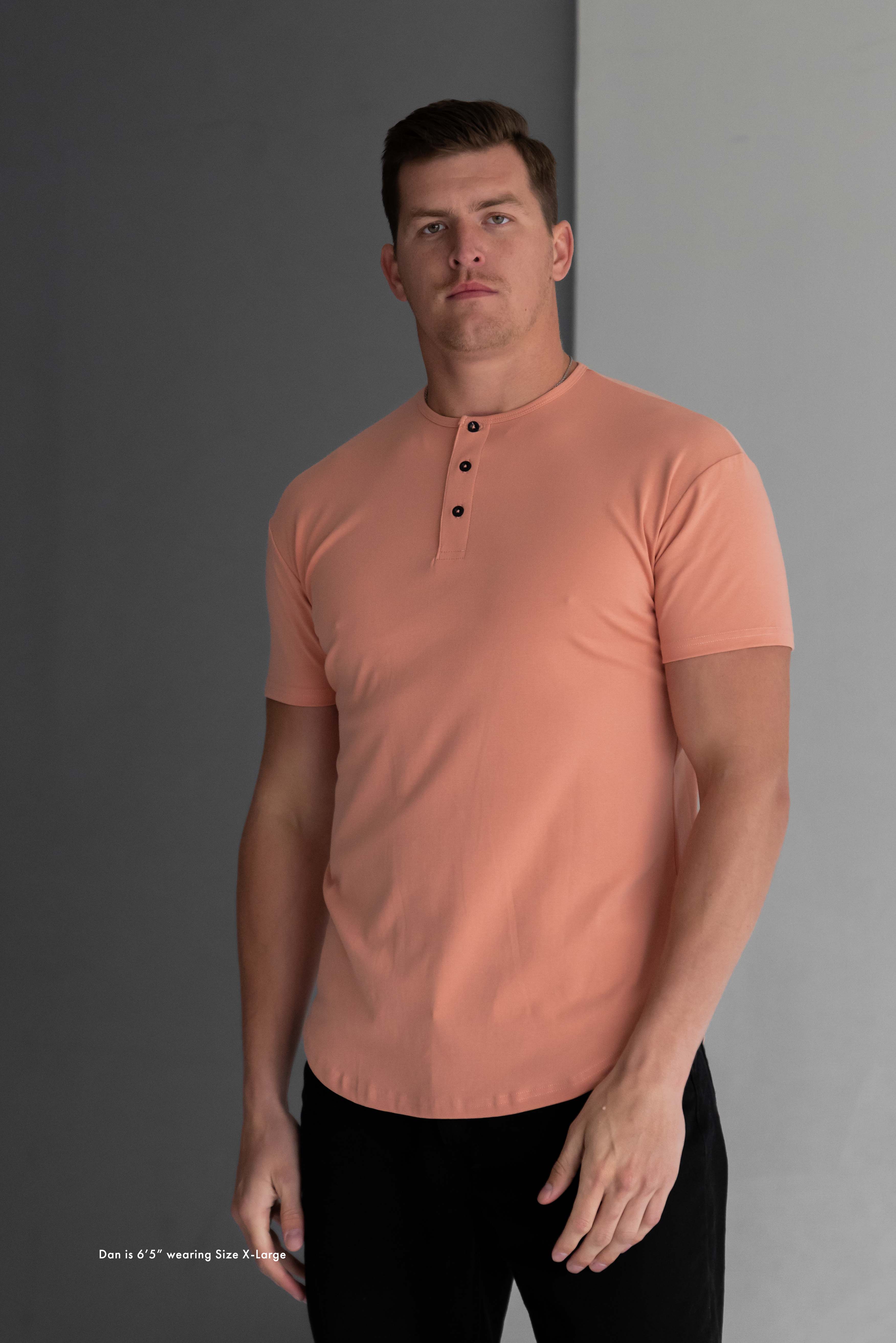 Classic V-Neck T-Shirt: Apricot
