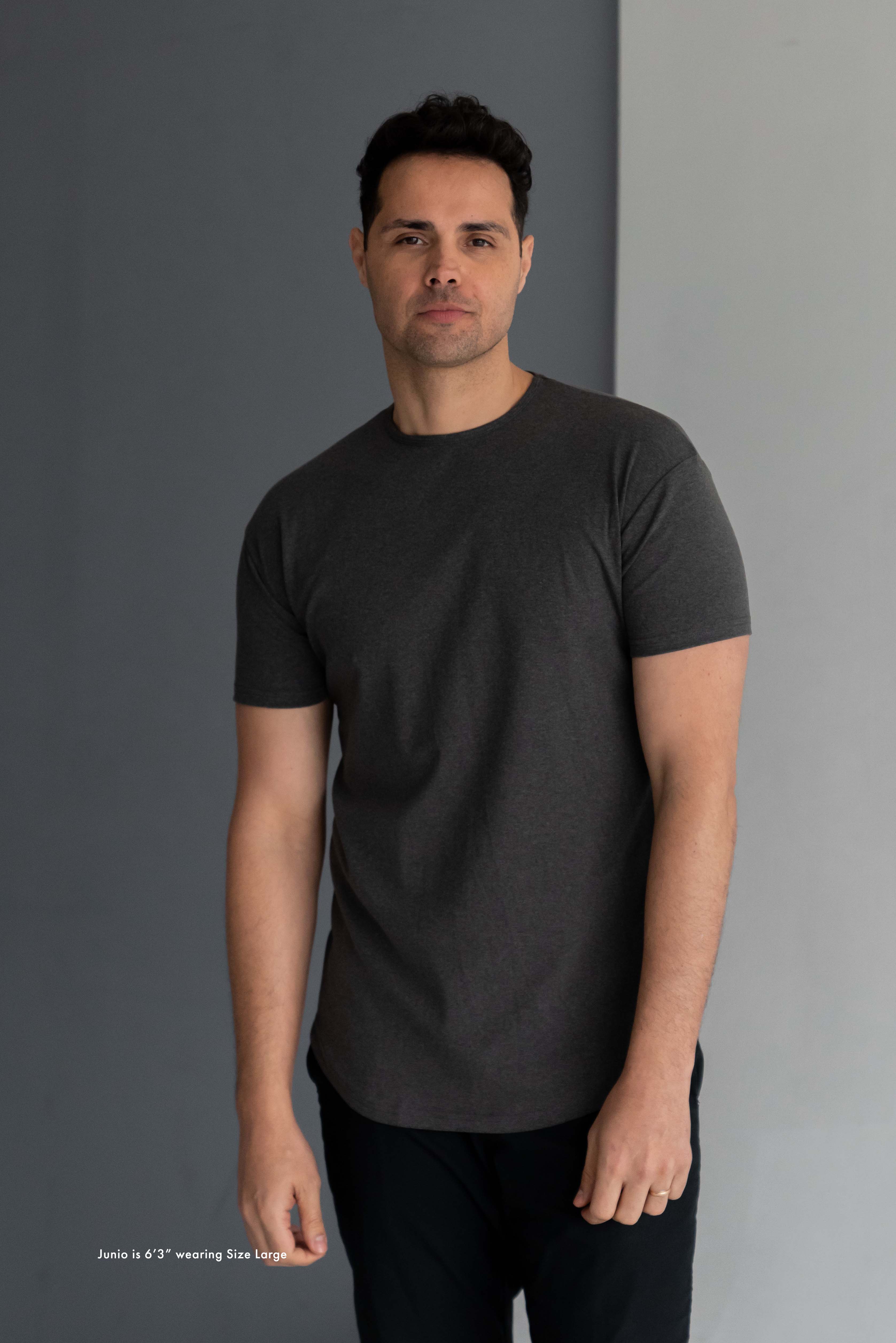 Curve Crew T-Shirt: Granite - Rule Of Threads