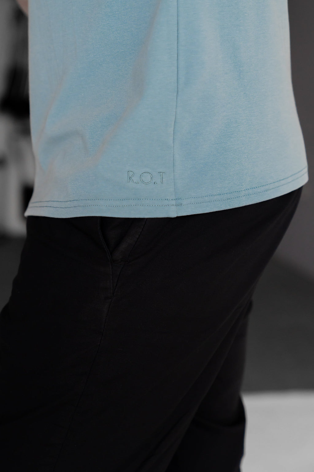 Classic Henley T-Shirt: NY Blue