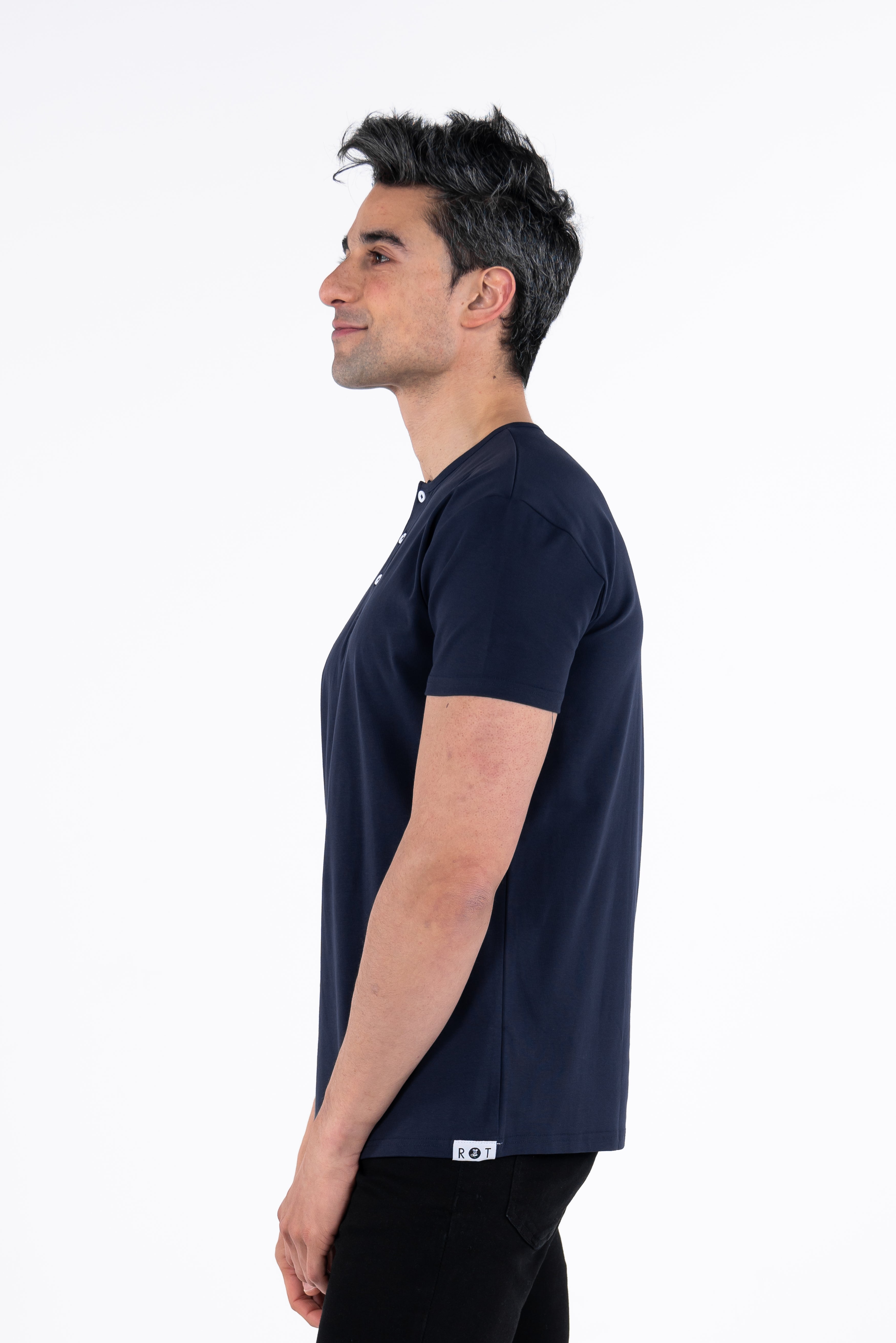 Classic Henley T-Shirt: Espresso