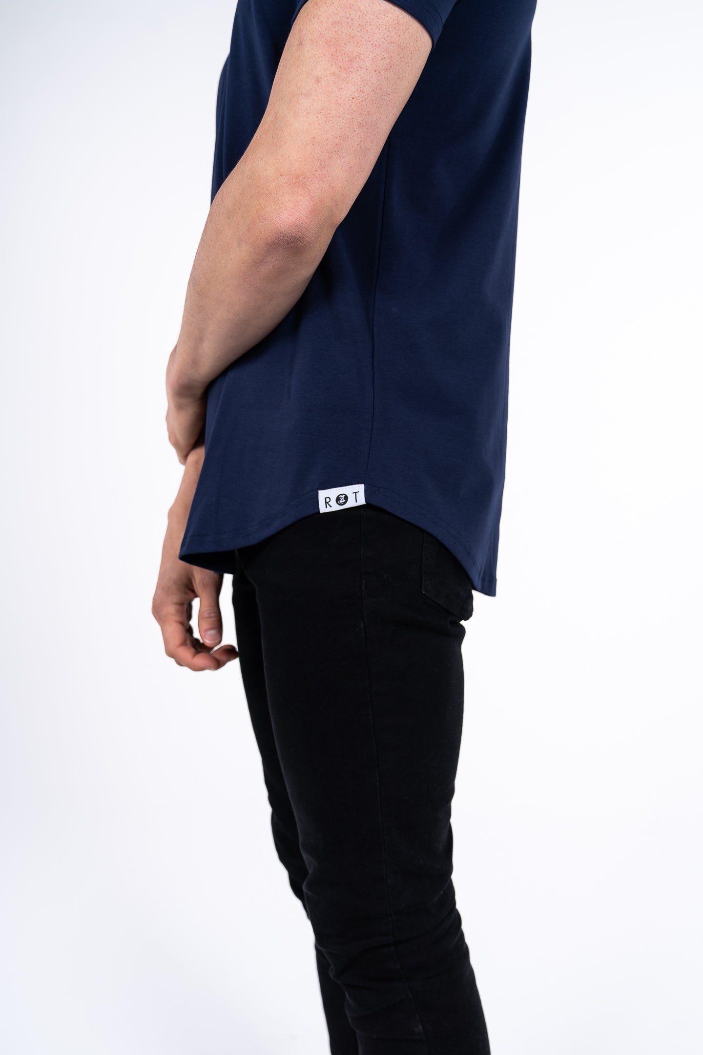 Curve Henley T-Shirt: Black