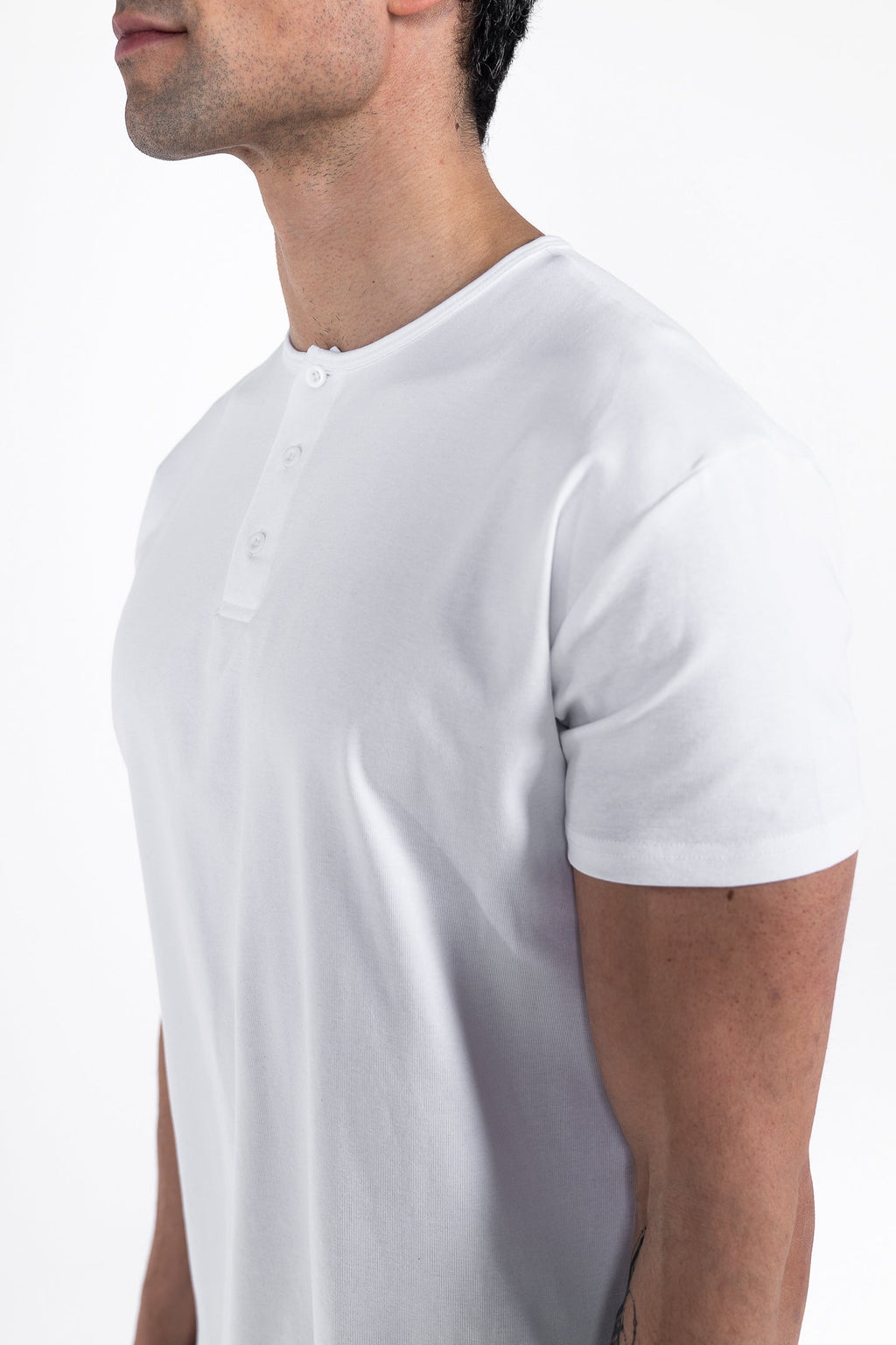 Classic Henley T-Shirt: Blue Steel