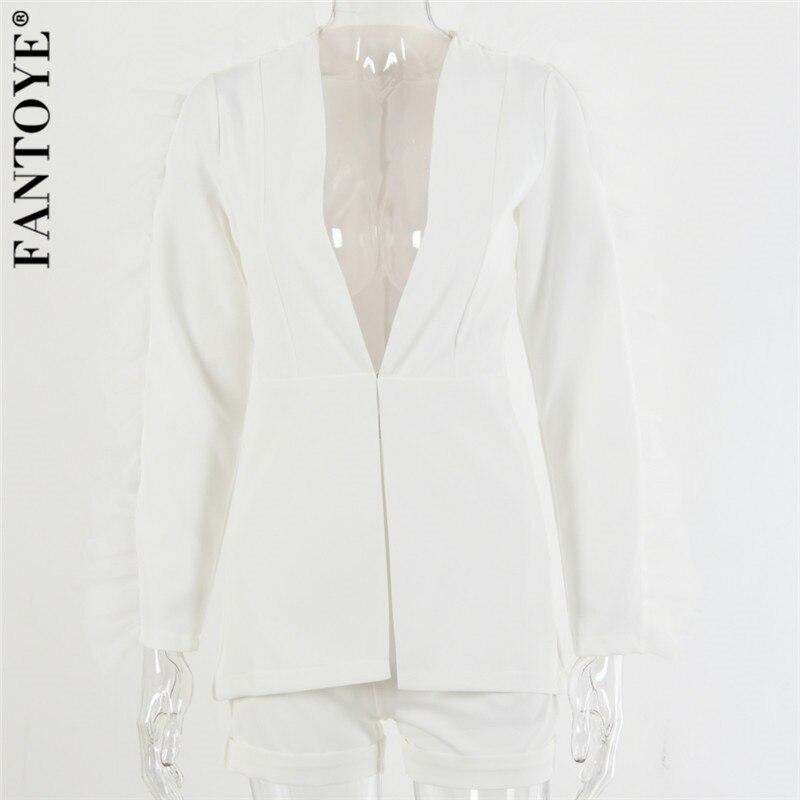 Elegant  Lace Ruffle Short Set Long Sleeve V Neck Jacket