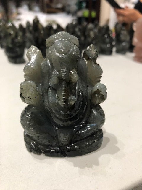 Ganesh Hand Crafted in Labradorite
