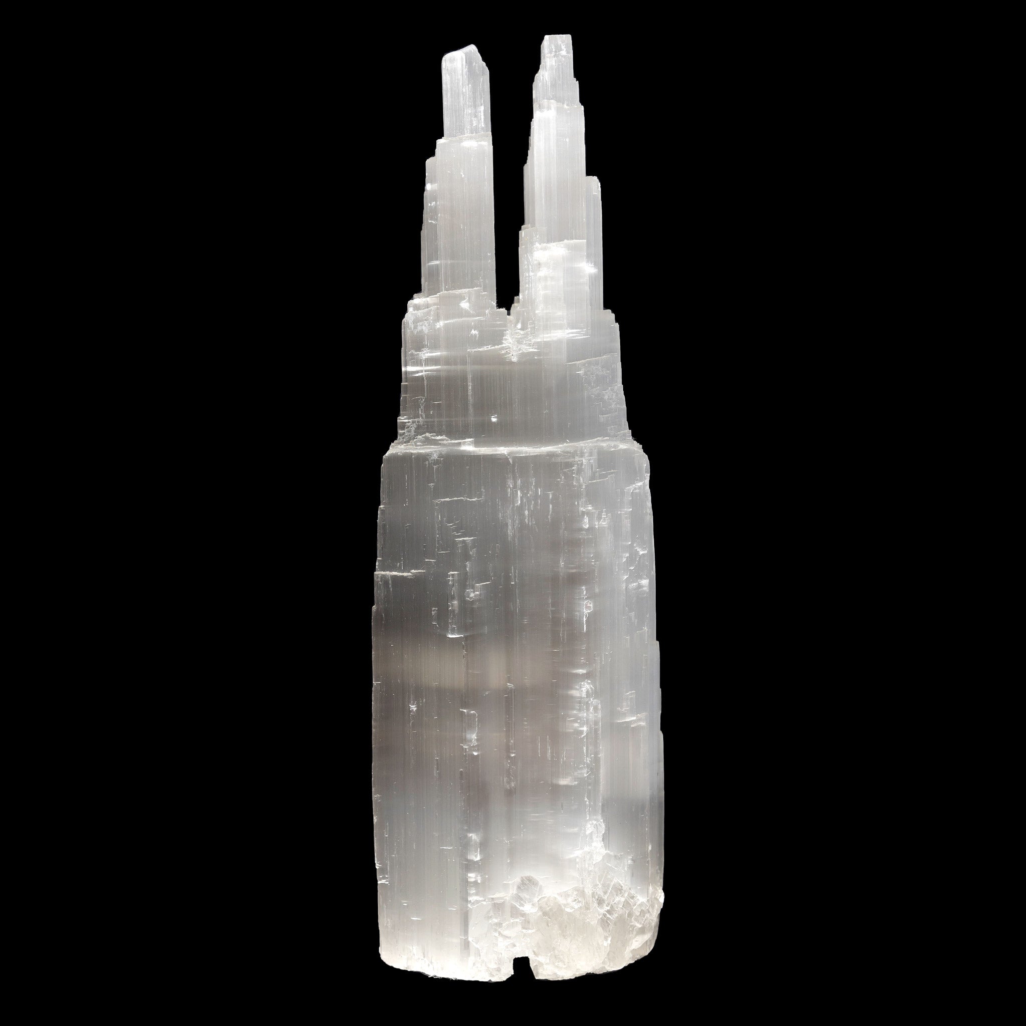 Selenite Lamp - Twin Towers XL 15-18"
