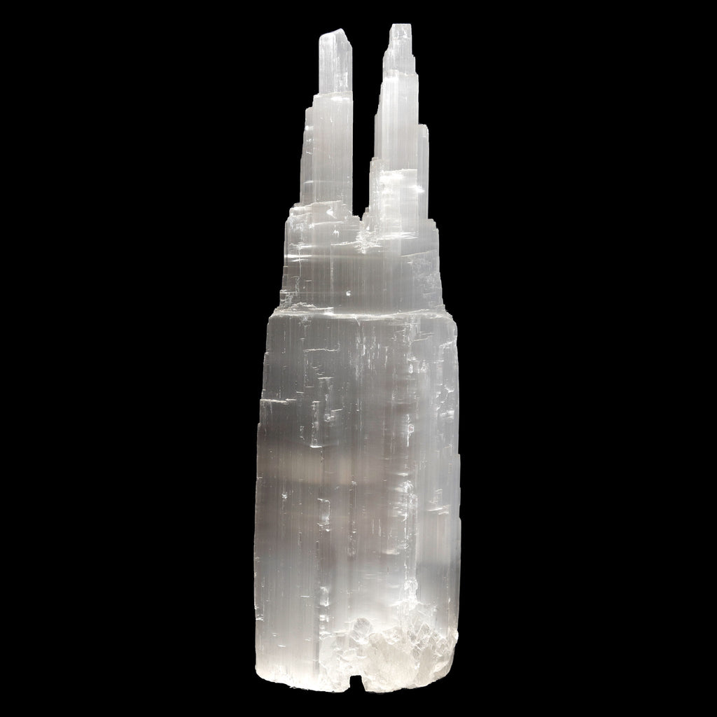 Selenite Lamp - Twin Towers XL 15-18"