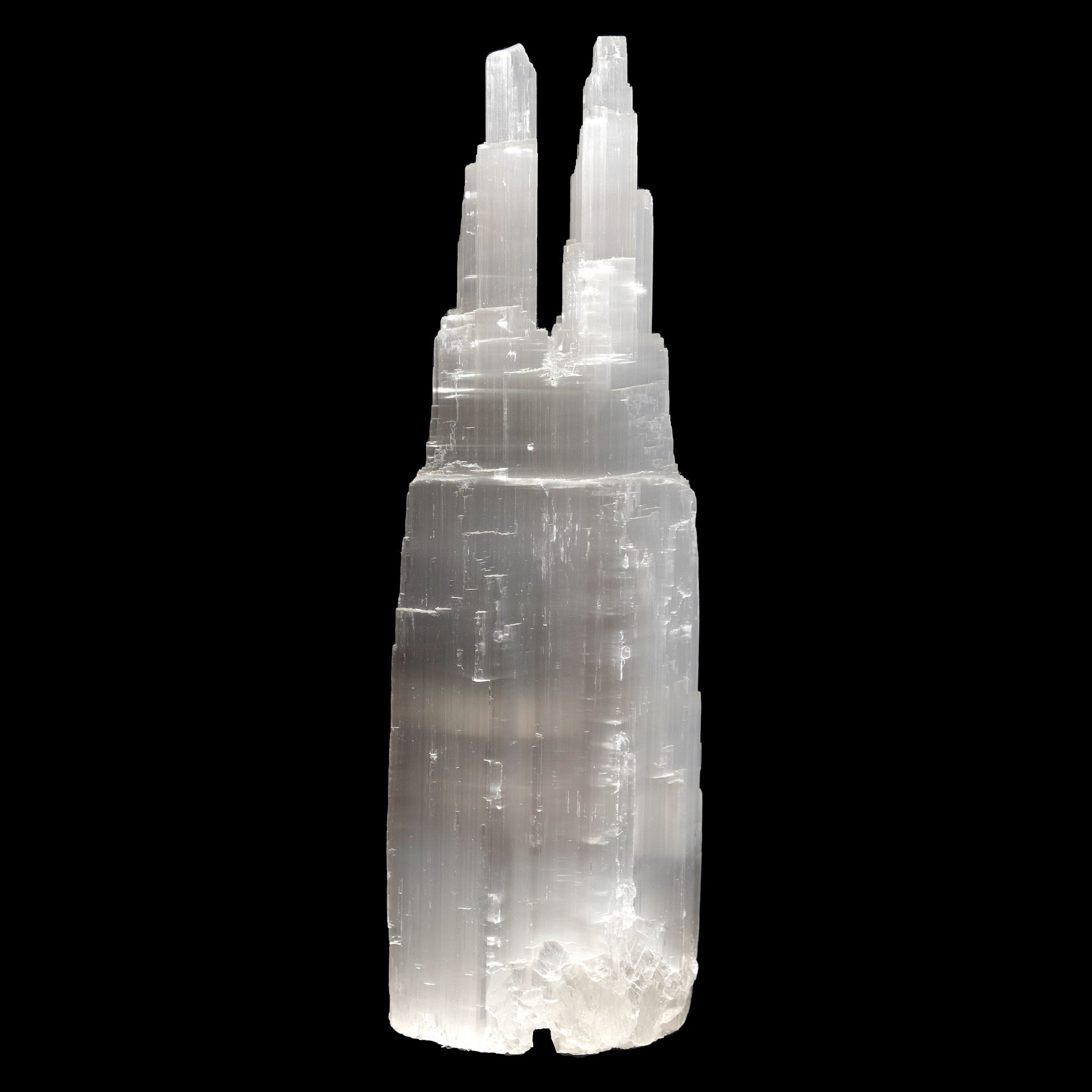 Selenite Lamp - Twin Towers XL 15-18"