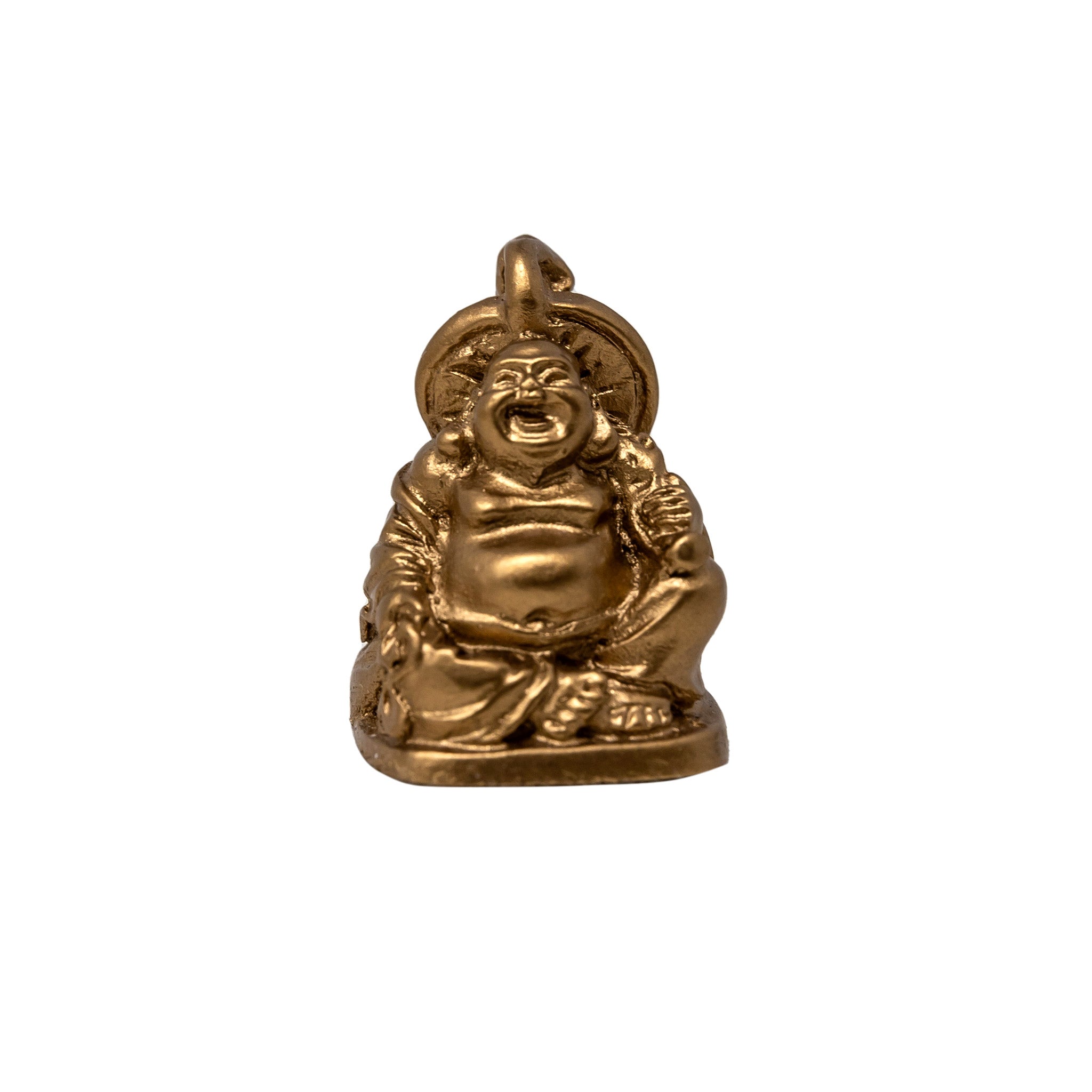 Miniature Gold Laughing Buddha