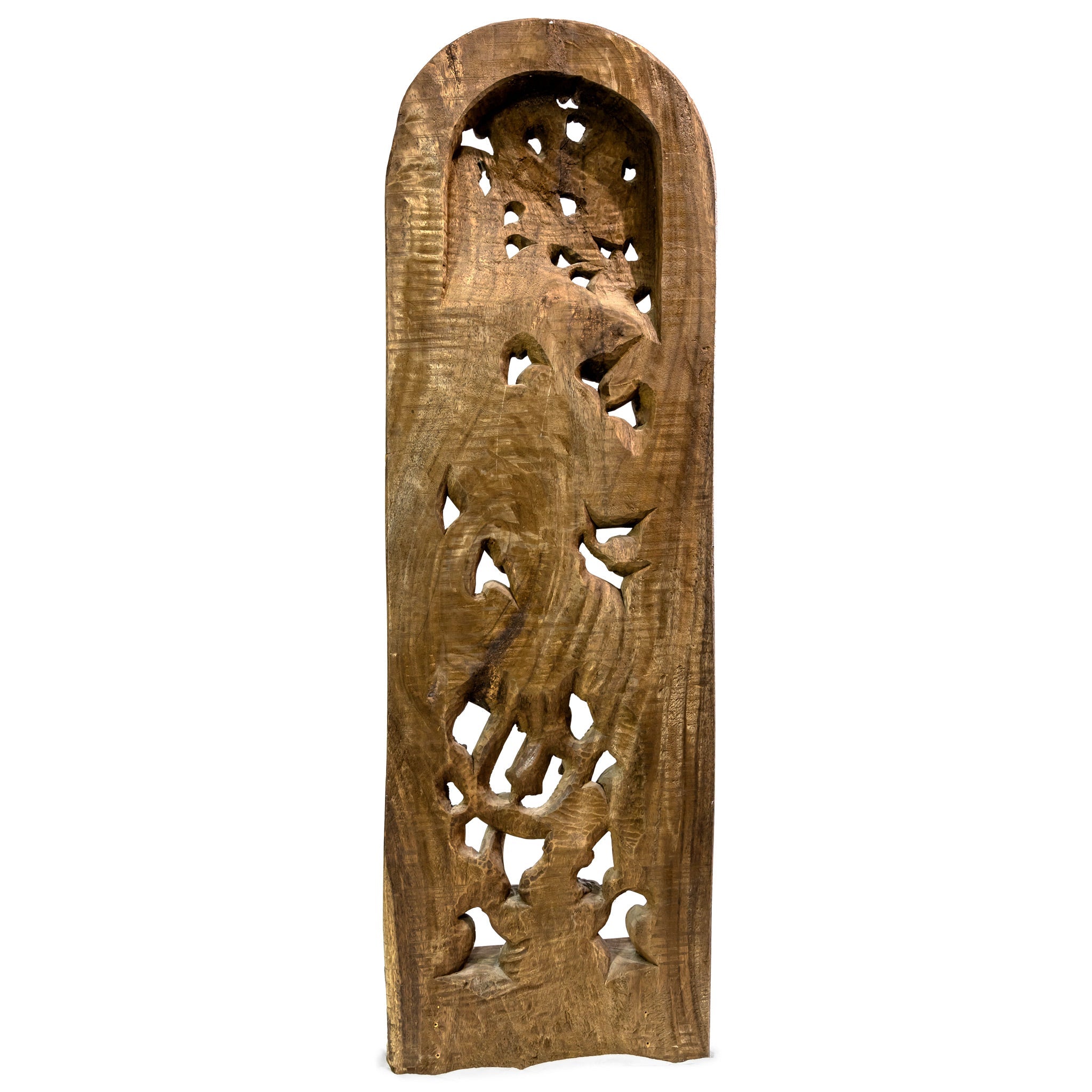 Antique Large Indian Carved Wooden Statue