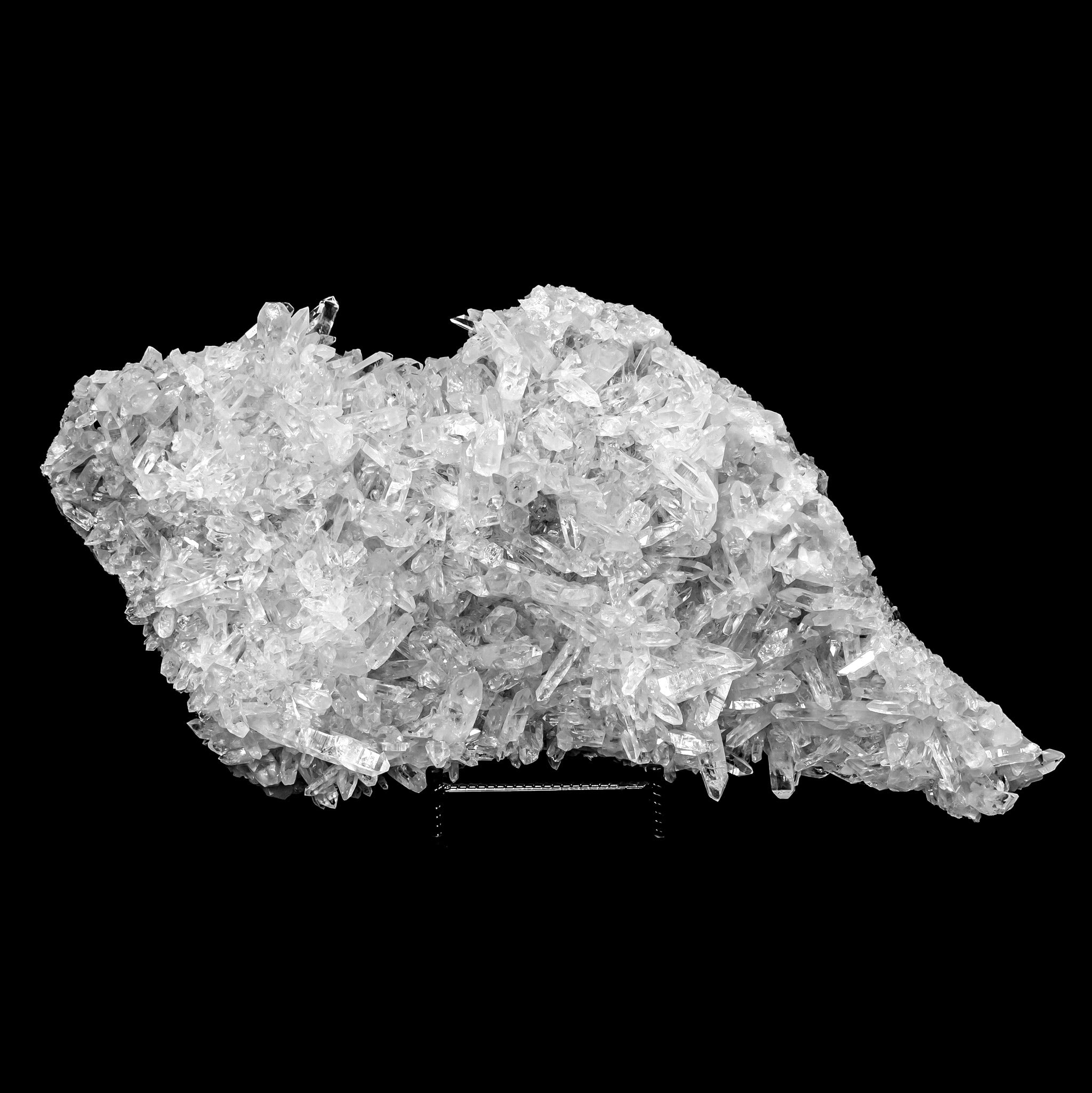 Clear Quartz Cluster from Colombia with Stand