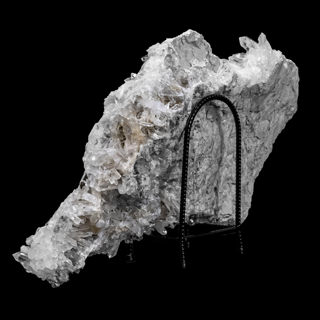 Clear Quartz Cluster from Colombia with Stand