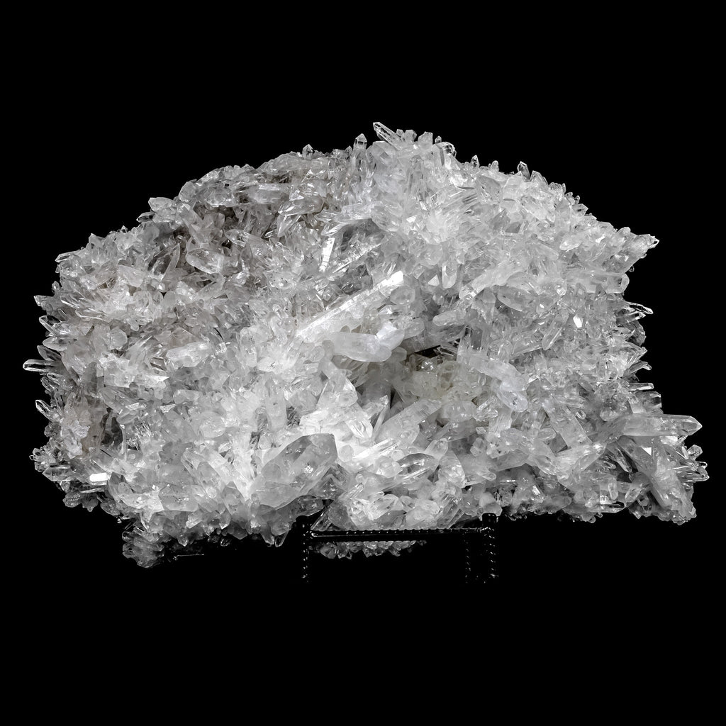 Clear Quartz Cluster from Colombia with Stand