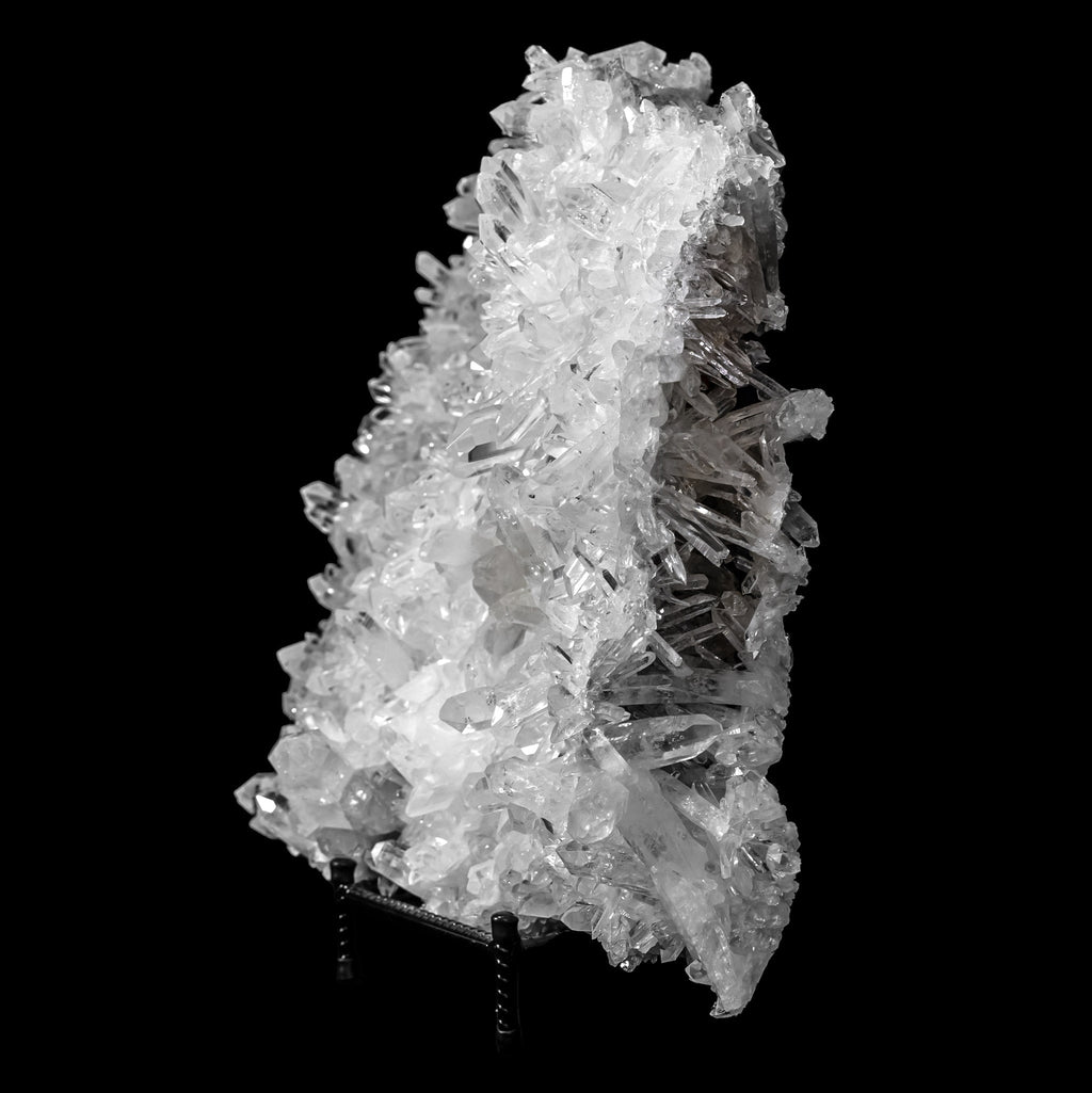 Clear Quartz Cluster from Colombia with Stand