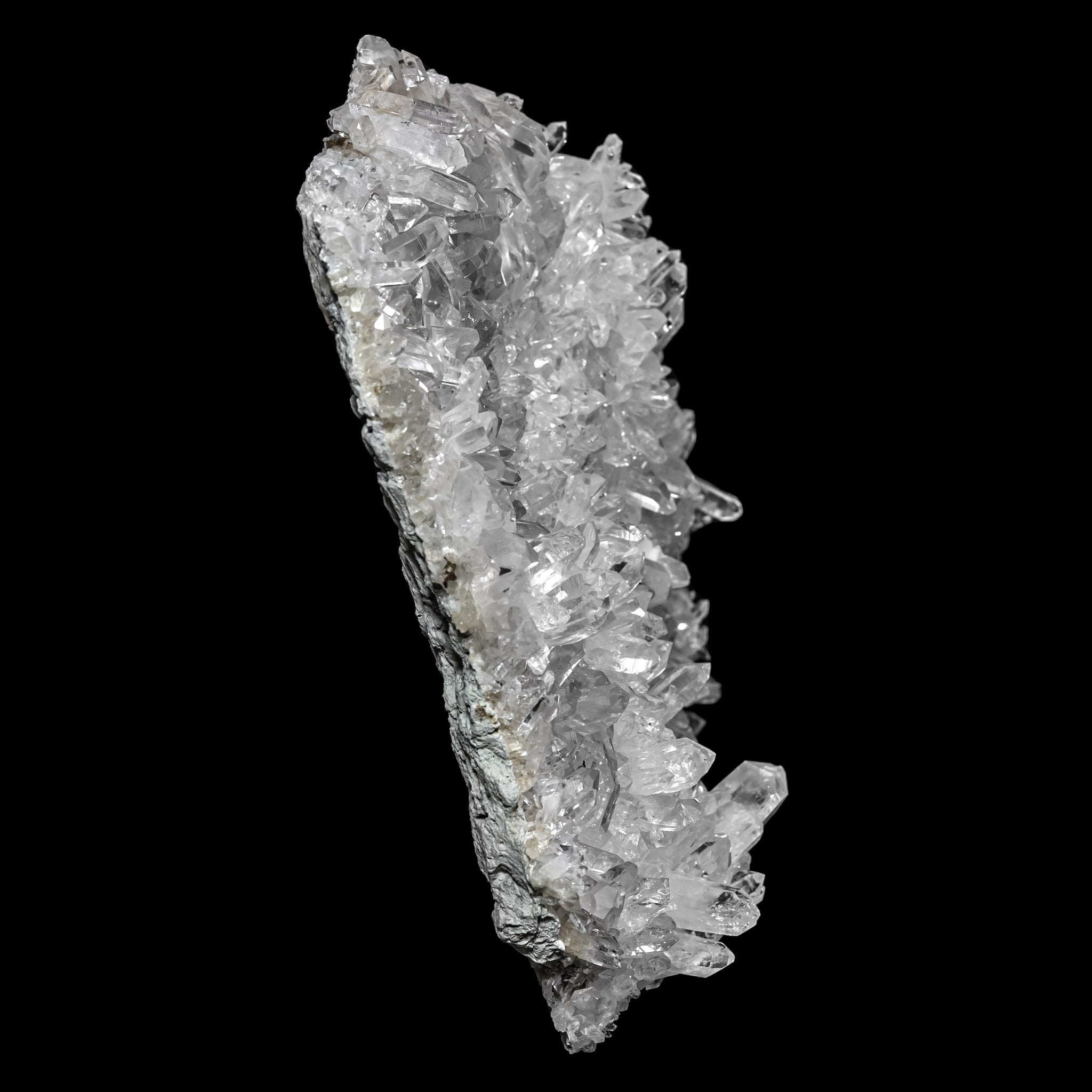 Clear Quartz Cluster from Colombia with Stand