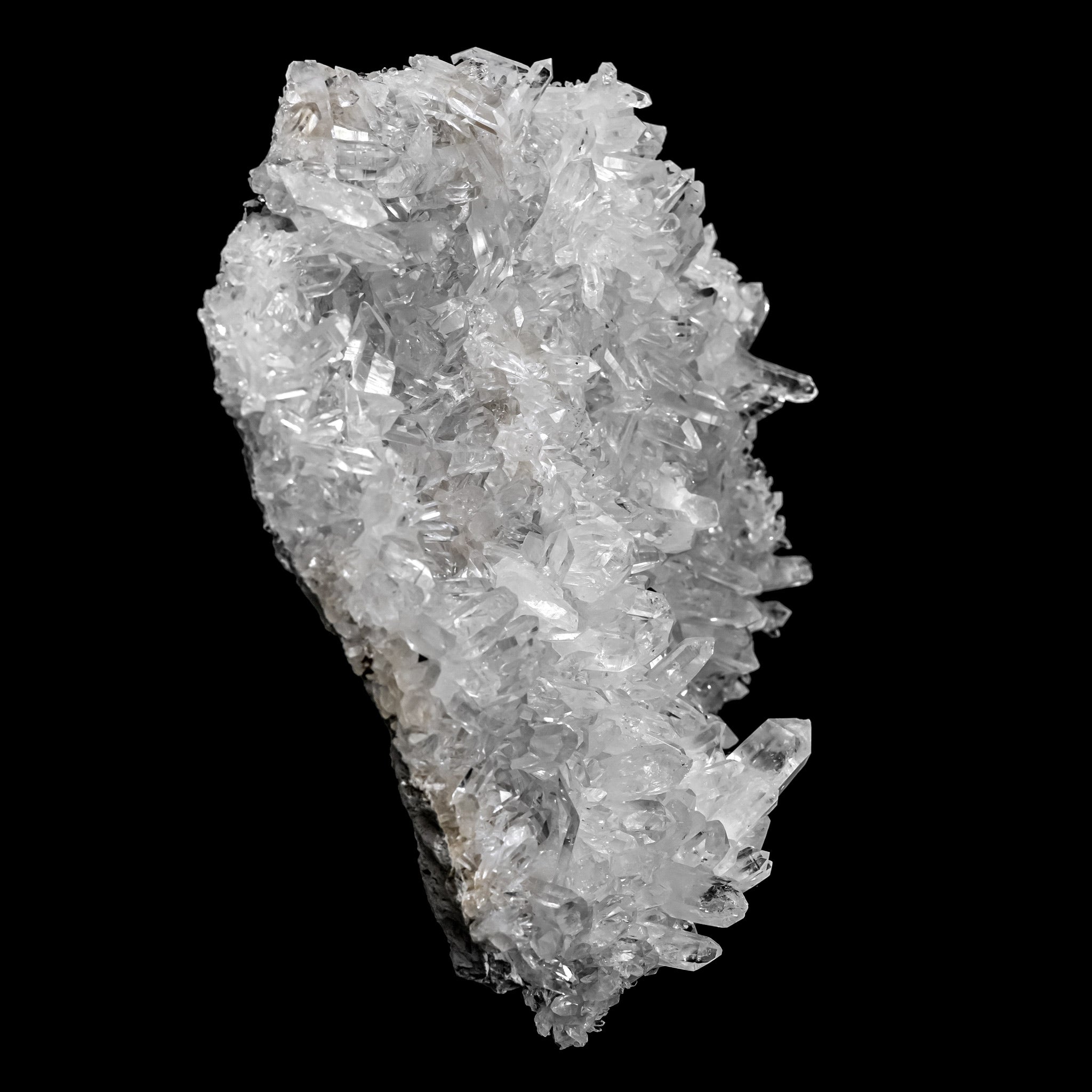 Clear Quartz Cluster from Colombia with Stand