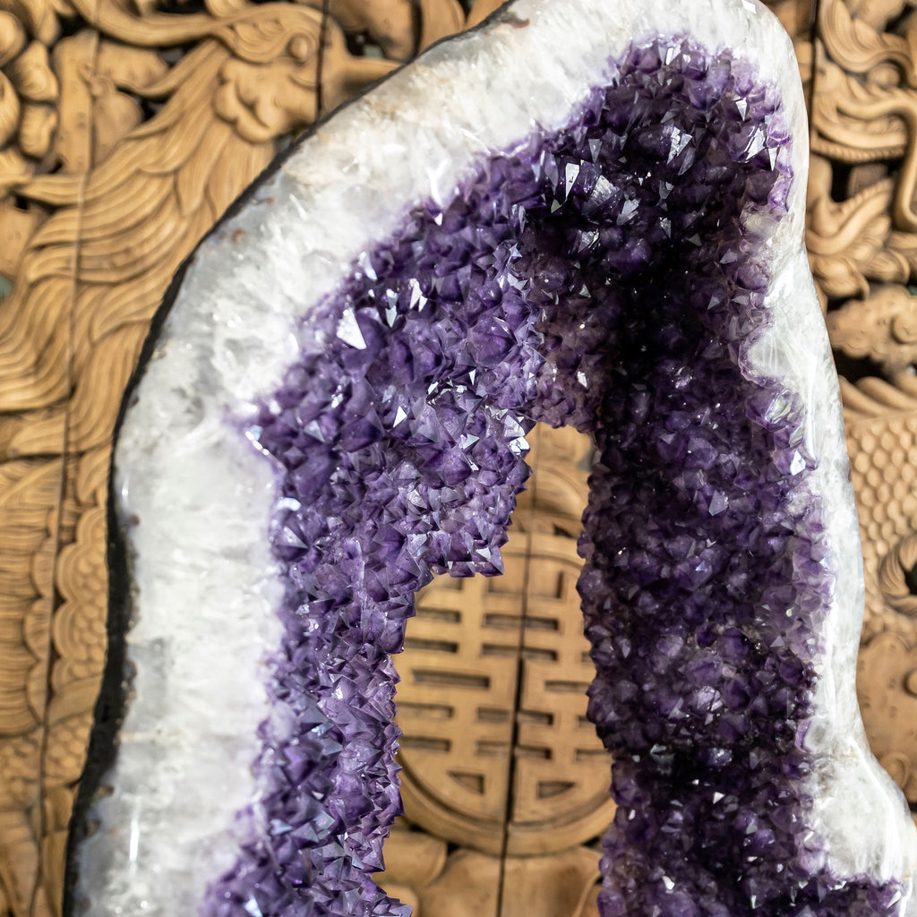 Amethyst Ring with Iron Base