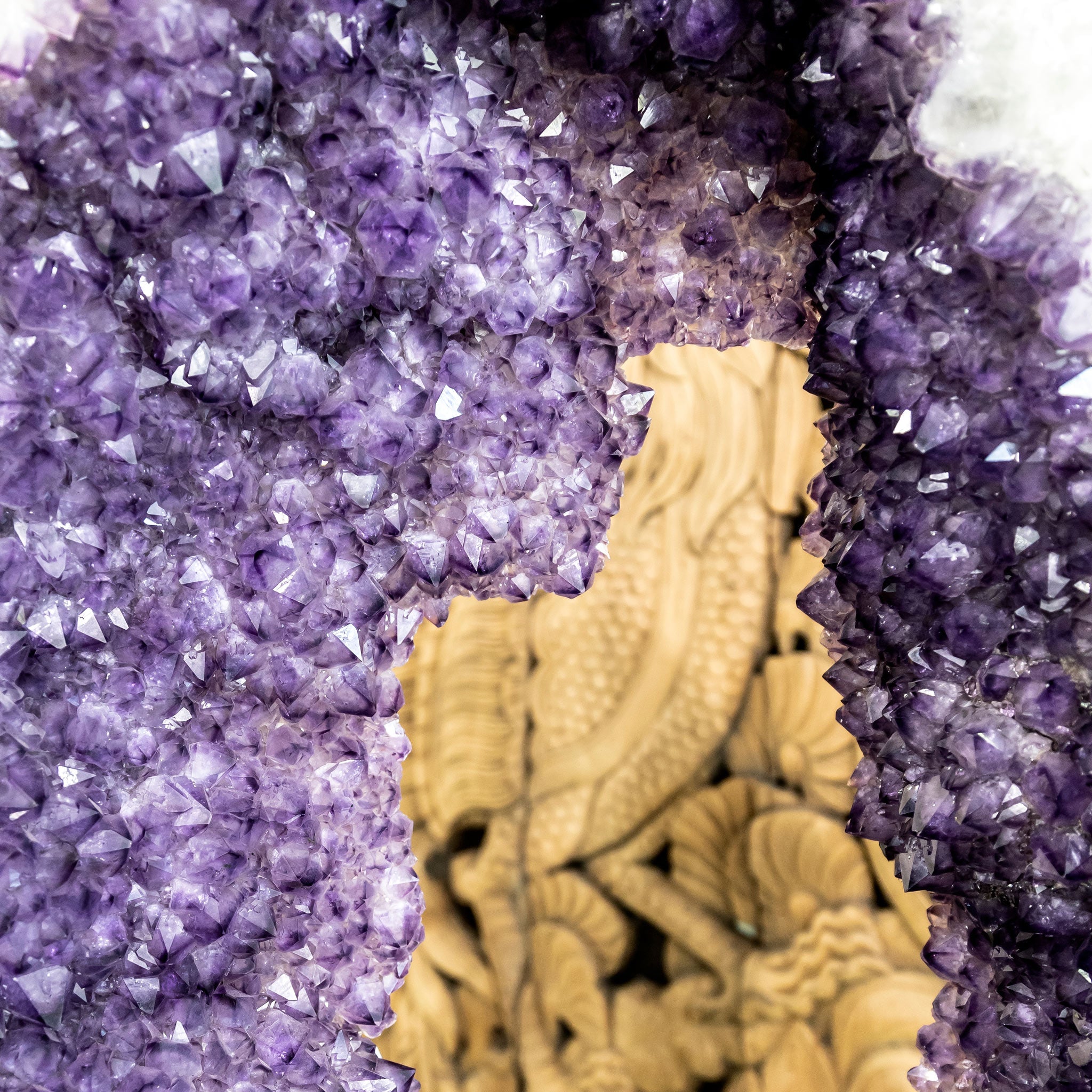 Amethyst Ring with Iron Base