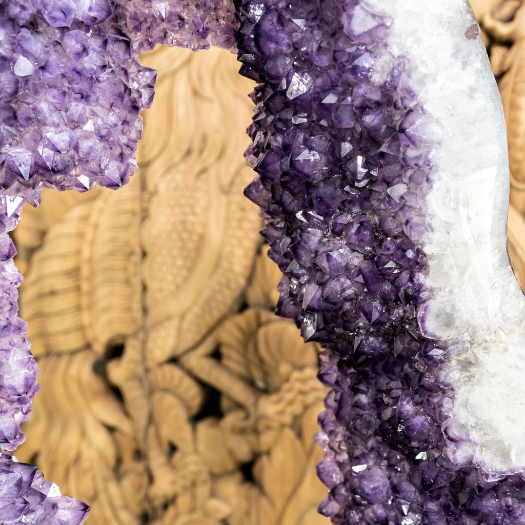 Amethyst Ring with Iron Base