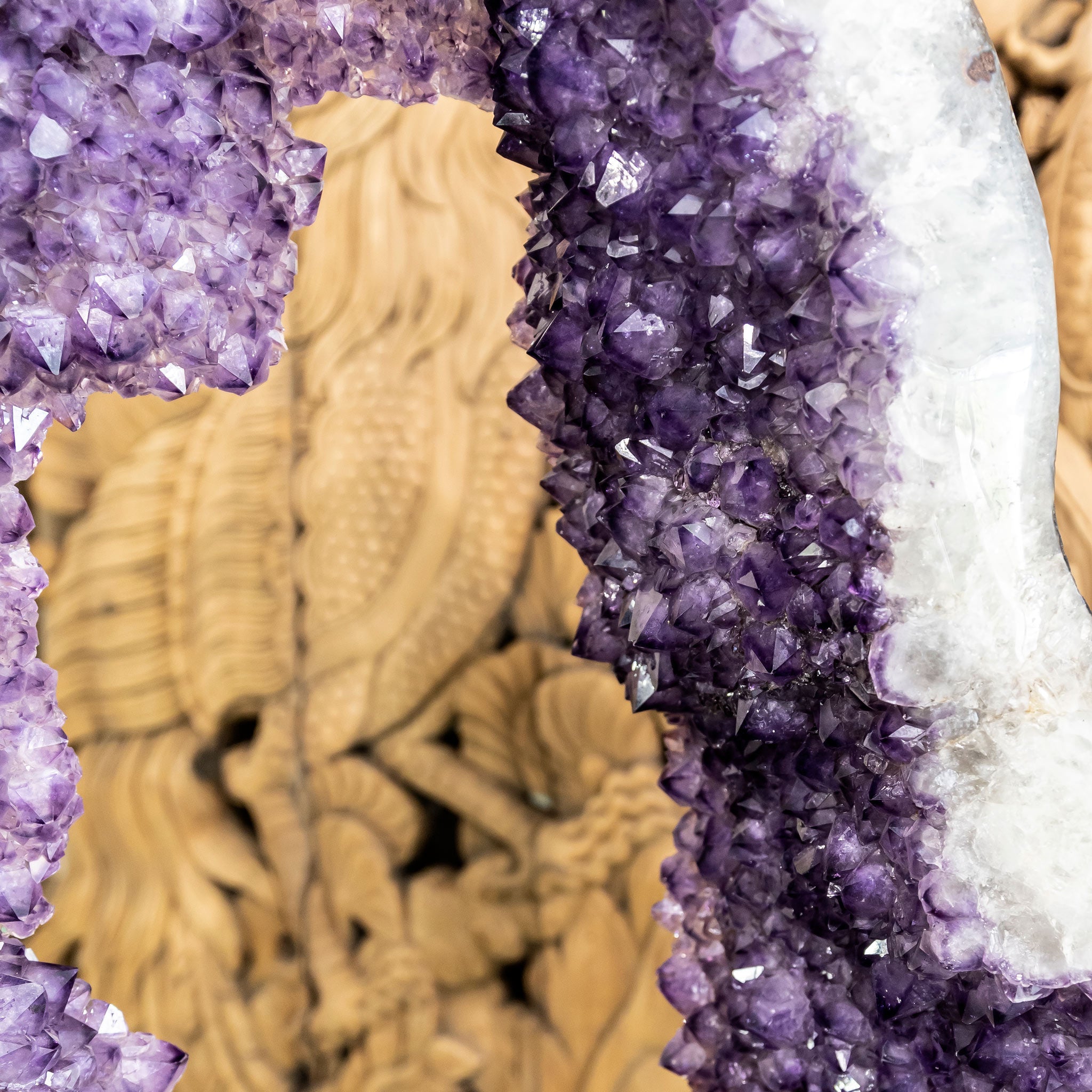 Amethyst Ring with Iron Base