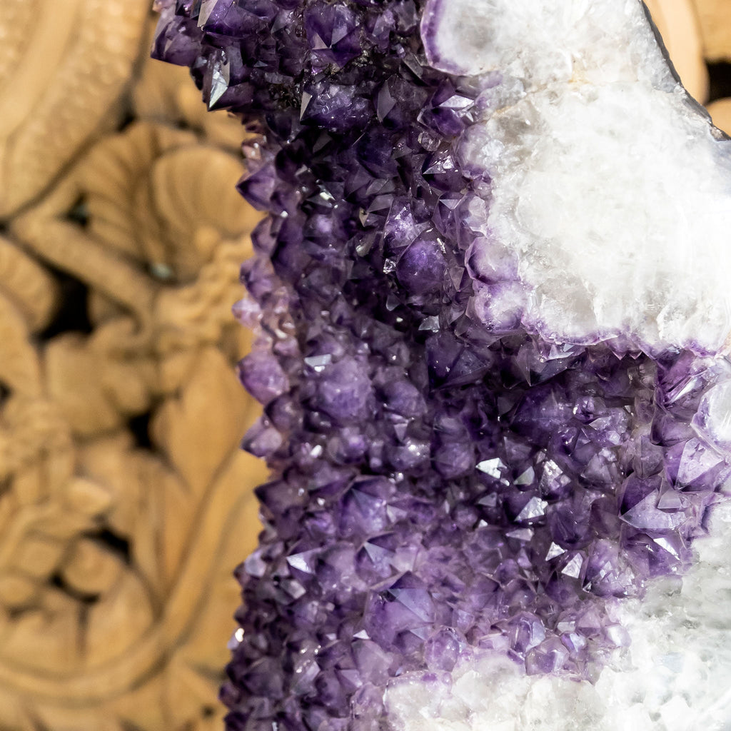 Amethyst Ring with Iron Base