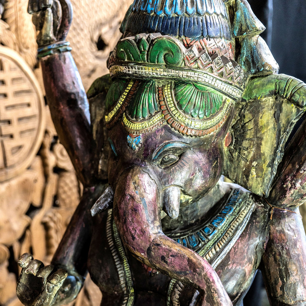 Antique Lord Ganesha 5'7"