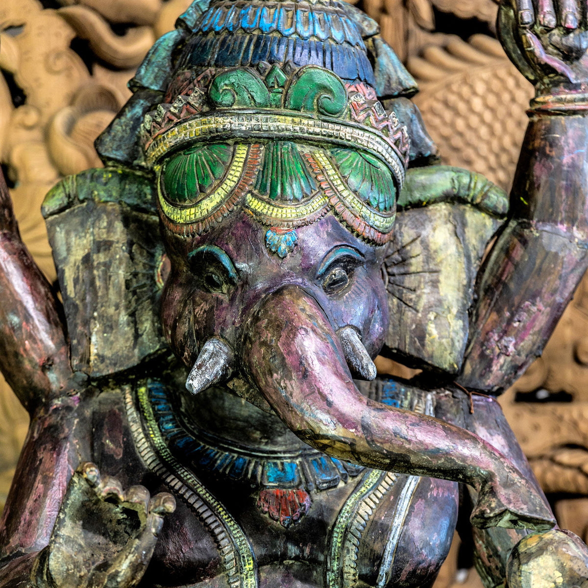 Antique Lord Ganesha 5'7"