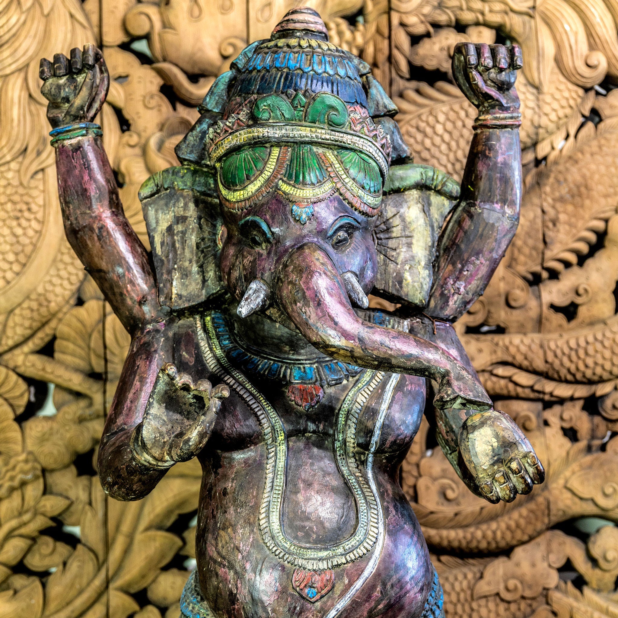 Antique Lord Ganesha 5'7"