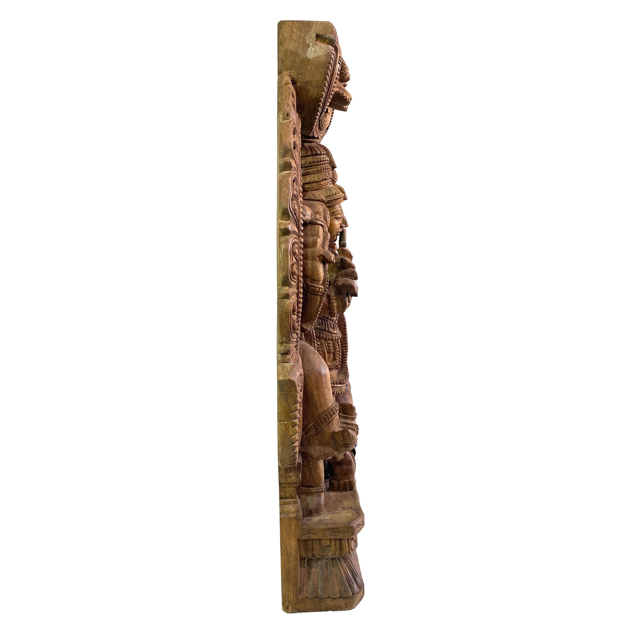 Antique Wooden Lord Krishna