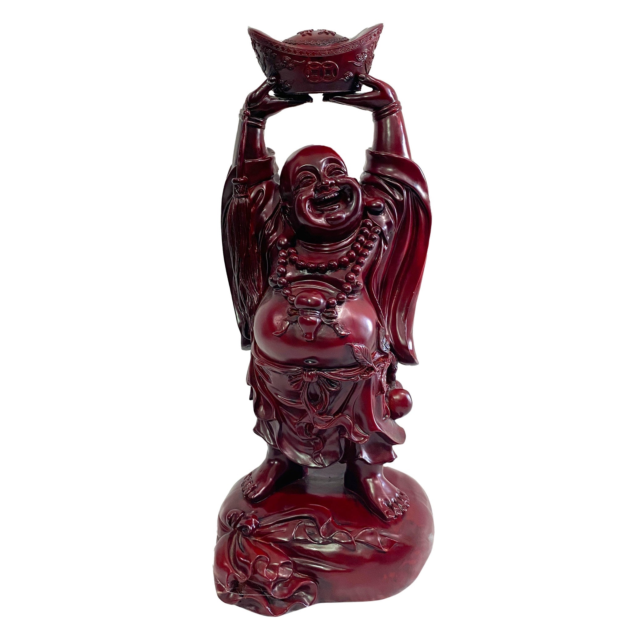 Red Laughing Buddha