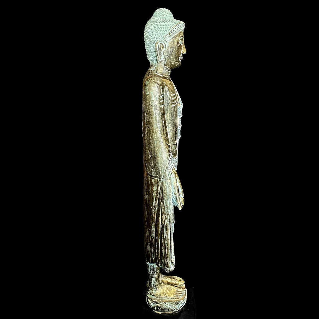 Hand Carved Wooden Buddha