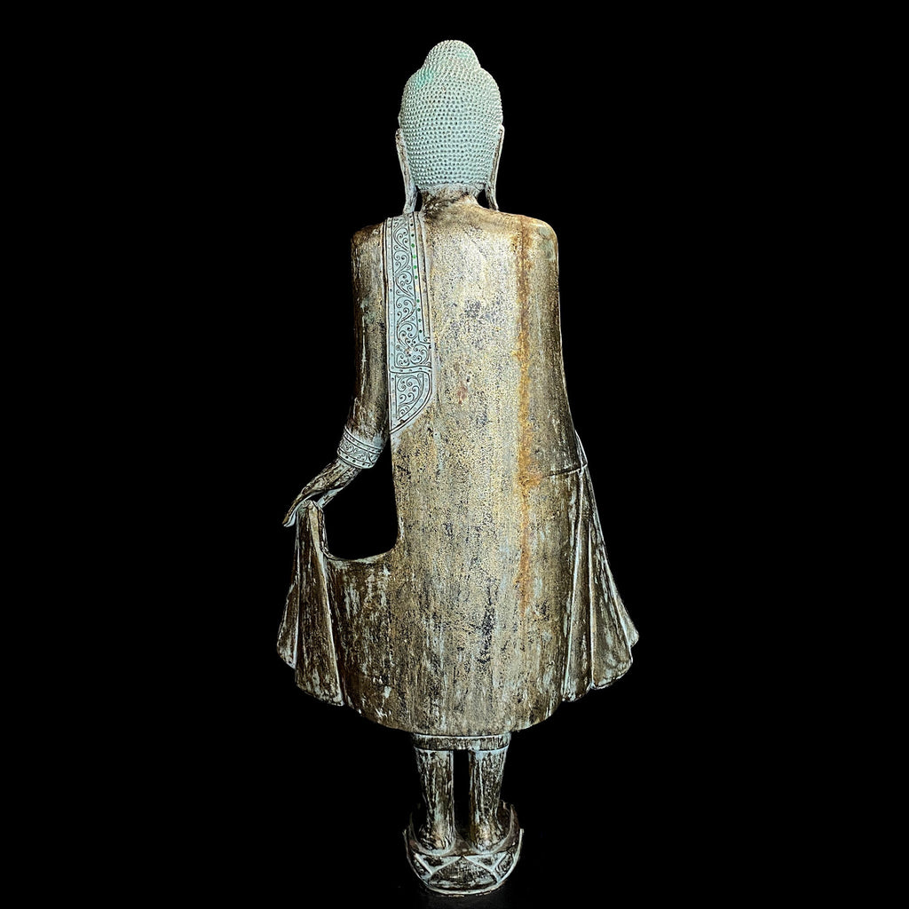 Hand Carved Wooden Buddha