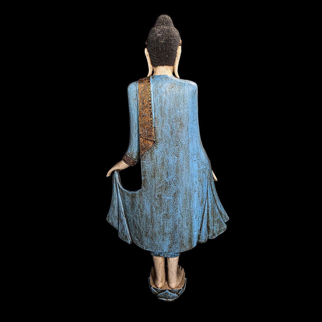 Hand Carved Wooden Buddha