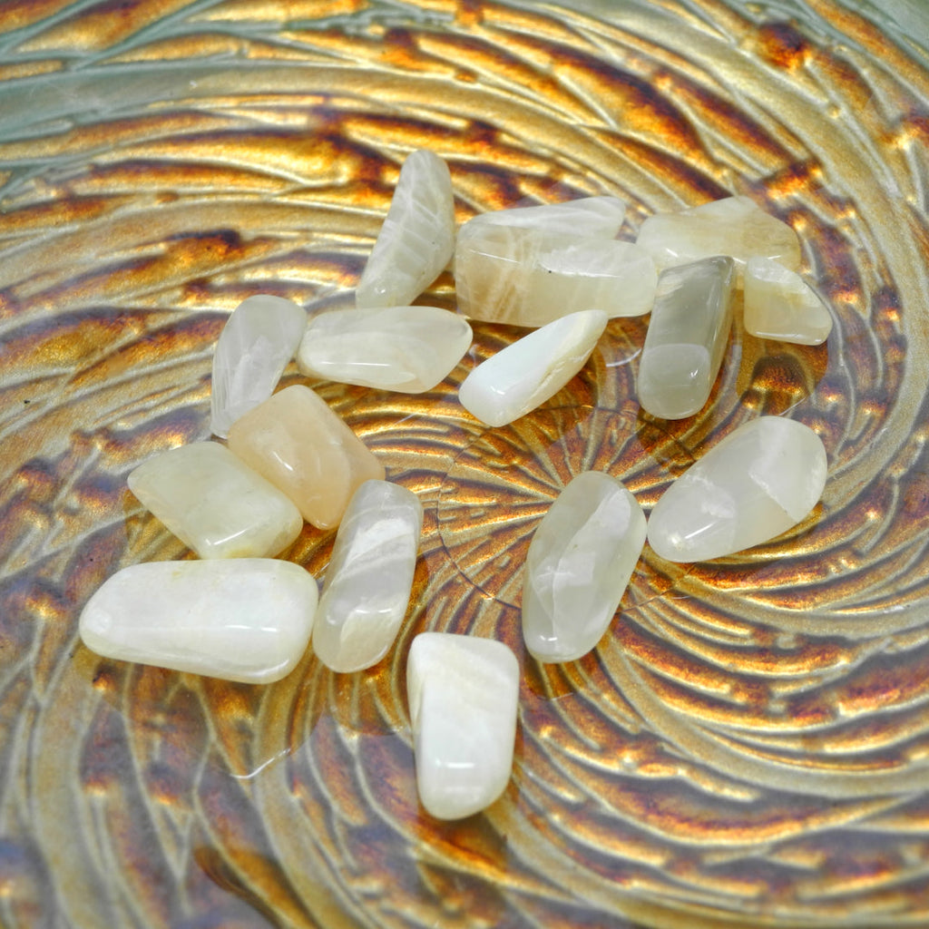 Black Moonstone Tumbled