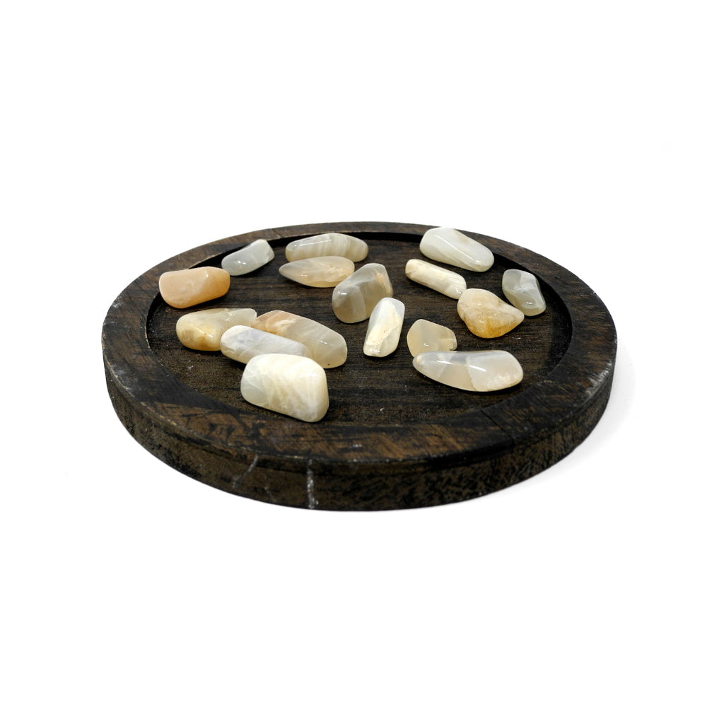 Black Moonstone Tumbled