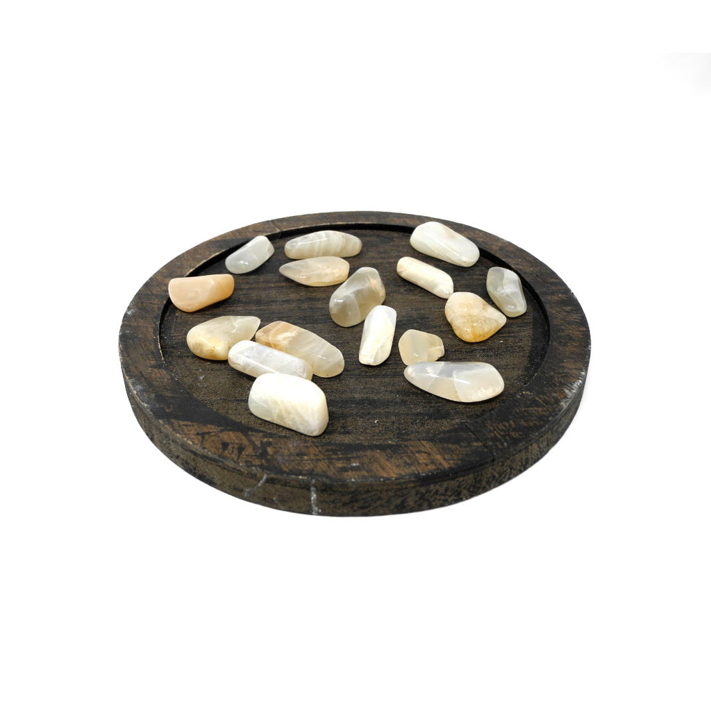 Black Moonstone Tumbled