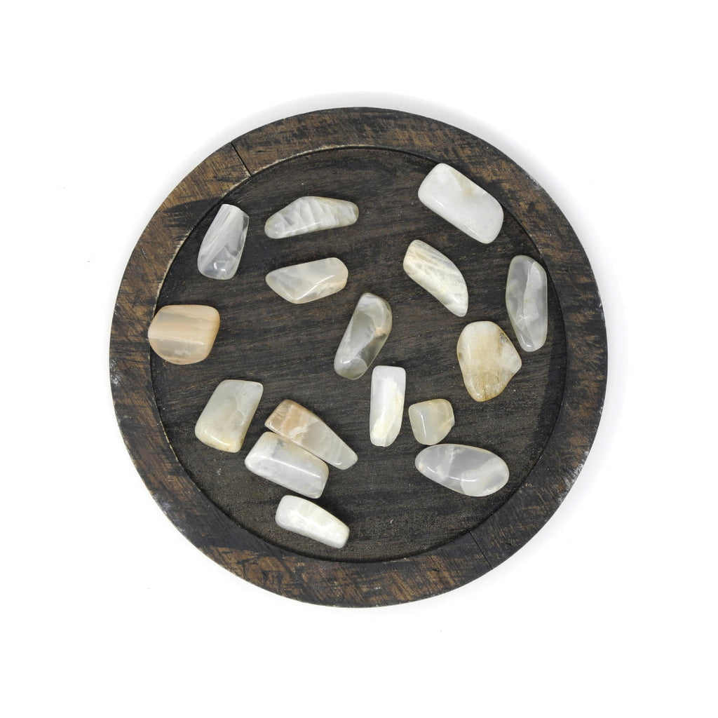 Black Moonstone Tumbled