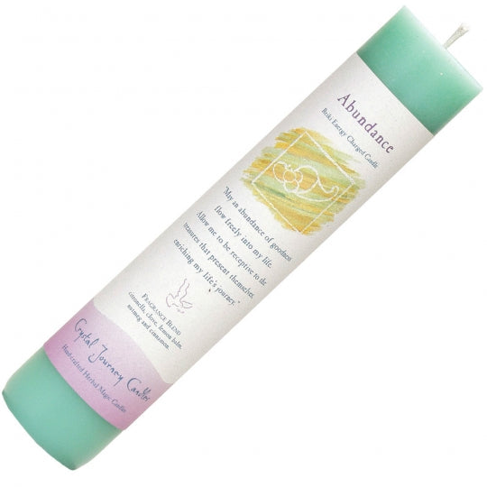 Reiki Pillar Candle Abundance