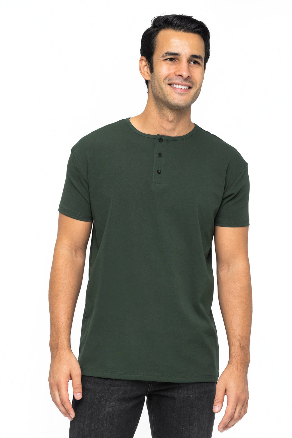 Classic Henley T-Shirt: Black