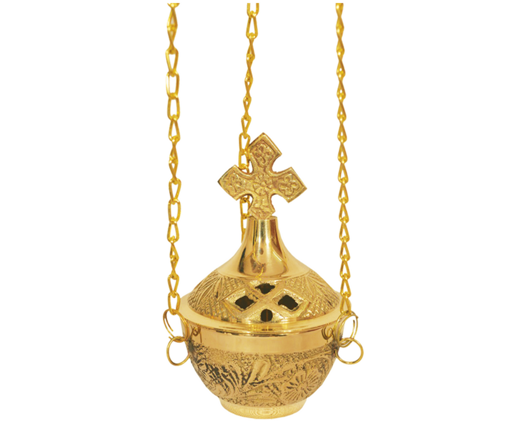 Golden Hanging Censer Large