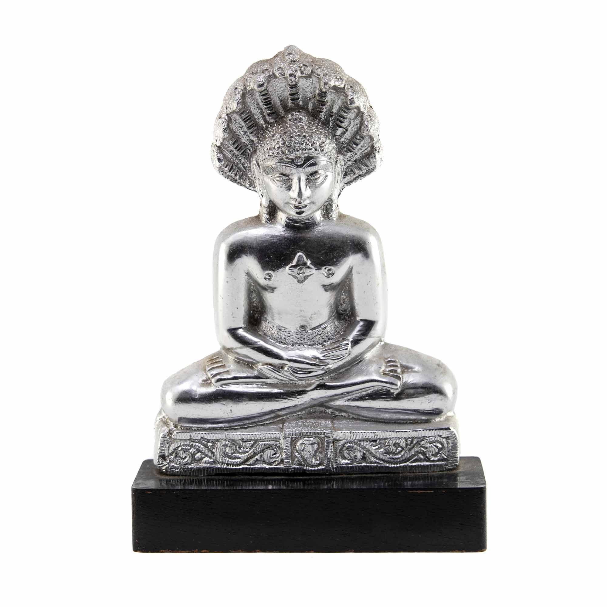 Silver Mahavir - 7" X 4"
