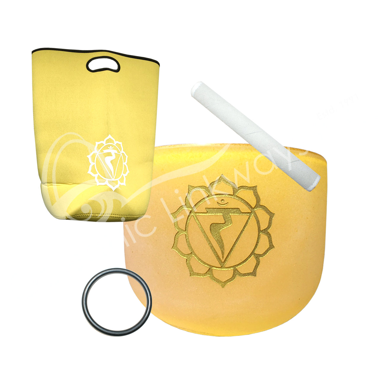 Solar Plexus Chakra Singing Bowl 10" Set