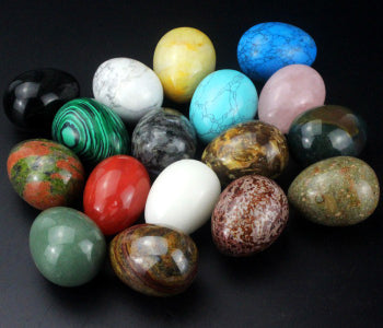 Stone Eggs Carved Assorted