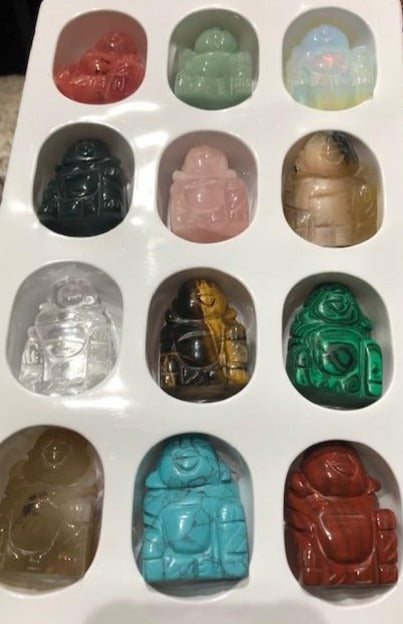 Stone Buddhas Carved Assorted